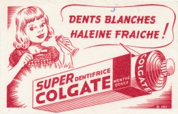 Buvard (format 108 X 168mm)  - B1751 à B1752 - Dentifrice Super Colgate - (non Utilisé)-Envoi Gratuit Pour La France - D