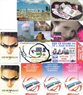 Lotto 11 Pezzi Diversi 5000+10000+15000  Lire Usate  Cod.schede.074 - Publiques Publicitaires