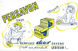 Buvard (format 135 X 210mm)  - B1731 - Savon Persavon- (non Utilisé)-Envoi Gratuit Pour La France - S