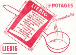 Buvard (format 145 X 200mm)  - B1735 - Potages LIEBIG - (non Utilisé)-Envoi Gratuit Pour La France - Soups & Sauces