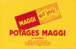 Buvard (format 135 X 210mm)  - B1771 à B1772 - Potages MAGGI ( Non Utilisé)-Envoi Gratuit Pour La France - Minestre & Sughi
