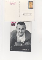 ENTIER POSTALE -COLUCHE  - EDITE PAR LES RESTAURANTS DU COEUR - Standard Postcards & Stamped On Demand (before 1995)