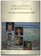 SPORTS D'HIVER OLYMPISCHE WINTERSPIELE JO ALBERTVILLE 1992 PHOTO AUTOGRAPHES EQUIPE ALLEMAGNE SKI JEUX OLYMPIQUES - Invierno