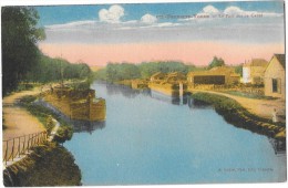 Delcampe - TONNERRE (89) Peniche Batellerie Port Canal - Tonnerre