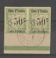 Côte D'Ivoire _ 1 Paire Chiffre Taxe Non Dentelé (manque 1 Accent Sur Le O _ - Used Stamps