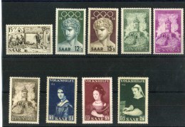 - SARRE 1947/56 . TIMBRES DE 1956 . NEUFS SANS CHARNIERE . - Neufs