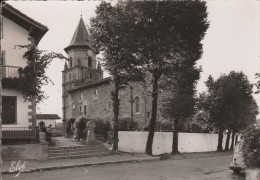 Cpsm Grand Format  -Ainhoa église Et Route Vers Sare  - Scan Recto-verso - Ainhoa