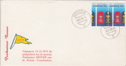 REUVER VILLAGE POSTAL OFFICE OPENING SPECIAL COVER, MILITARY ACADEMY STAMPS, 1978, NETHERLANDS - Lettres & Documents