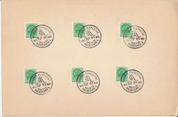 ROYAL CROWN STAMPS, KOLOZSVAR (CLUJ-NAPOCA) PIARIST CHURCH ROUND STAMPS ON CARDBOARD, 1942, HUNGARY - Cartas & Documentos