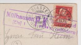 CARTE POSTALE 8/8/1915 MARIASTEIN CACHET MÜLHAUSEN PK - 3 Scans - - Documenten