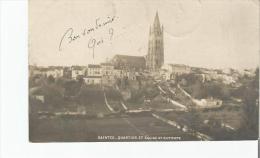 SAINTES QUARTIER ET EGLISE ST EUTROPE 1905 - Saintes