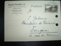 CARTE TP SAARLOUIS 40C OBL. 19 2 30 HEILIGENWALD + AUGUST GORDNER - Storia Postale