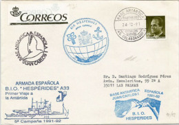 Buque De Investigación Oceanográfica Hespérides (A-33), Primer Viaje A La Antartida 1991. Base Juan Carlos I. - Basi Scientifiche