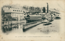 25 L'ISLE SUR LE DOUBS / Les Usines, Vue Prise Du Grand-Pont En Janvier 1867 / - Isle Sur Le Doubs