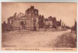 Ieper, Ypres 1919, Hopital Et Rue De Menin (pk22648) - Ieper