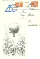 Ballonkarte  "Ballonaufstieg Lindenhof Zürich - Ballonpost" - Opfershofen            1952 - First Flight Covers