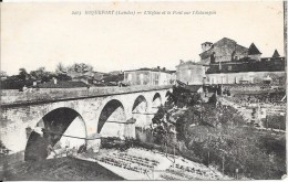 ROQUEFORT - 40 -    L'Eglise Et Le Pont Sur L'Estampon -  - VAN - - Roquefort