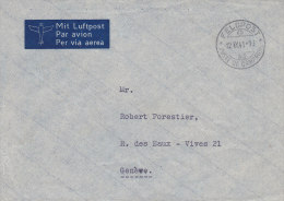 SCHWEIZ  Militärsache, Luftpostbrief, Stempel: Feldpost 23 - 12.IX.1941 - Poststempel