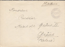 SCHWEIZ  Militärsache, Cp.Trav.Mil 120, Stempel: CP.TRAV.MIL. -120- Poste De Camp. (1.XII.43) - Postmarks