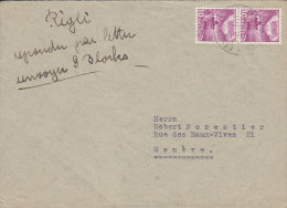 SCHWEIZ  Militärsache, Kdo.Arbeits.Kpn. 307/308, Stempel: Feldpost 15.IV.49, Auf 2x CH 299 II - Dokumente