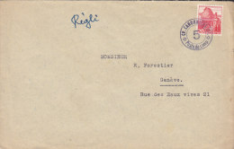 SCHWEIZ  Militärsache, Stempel: CP.Cannoniers LST. 5 Poste De Camp., Auf CH 327 (um 1944) - Documenten