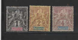 Yvert 1 - 2 - 3 * Neuf Avec Charnière - Unused Stamps