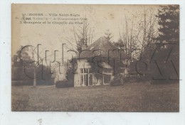 Mours (95) : L´orangerie Et La Chapelle La Villa Régis Prise De La Route De Nointel En 1920 (plan Au Dos) PF. - Mours