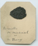 CACHET HISTORIQUE EN CIRE  - Sigillographie - 030 Familles De Montréal Et De Boiry - Seals