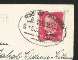 SCHLOSS HORNBERG Beamtenerholungsheim Schwarzwald Freiburg Bahnpost-Stempel Konstanz 1930 - Hornberg