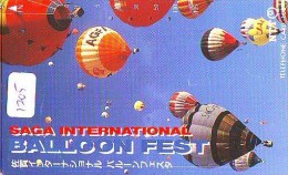 Telecarte  JAPON * Sport * MONTGOLFIERE (1205)  * Hot Air Balloon * Ballon * Aerostato  * PHONECARD JAPAN * - Sport