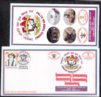 INDIA, 2010, ARMY POSTAL SERVICE COVER, 147 LT AD REGT, COMP,  Silver Jubilee,+ Brochure, Military Militaria - Covers & Documents