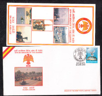 INDIA, 2010, ARMY POSTAL SERVICE COVER, 19th Brigade Of The Guards,  Silver Jubilee,+ Brochure, Military Militaria - Covers & Documents