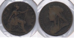 R.U. INGLATERRA VICTORIA PENNY 1897 Z - D. 1 Penny