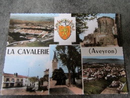 12. LA CAVALERIE - LE LARZAC (Aveyron) -  Multie Vue  Du Village Avec Le Camp - Format CPM - - La Cavalerie