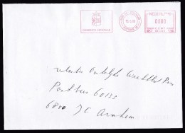 Netherlands: Cover, 2000, Meter Cancel, Municipality Of Zevenaar, Heraldry (traces Of Use) - Lettres & Documents
