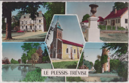 LE PLESSIS TREVISE : MULTIVUES - MAIRIE - EGLISE - PARC - ETANG - 2 SCANS - - Le Plessis Trevise