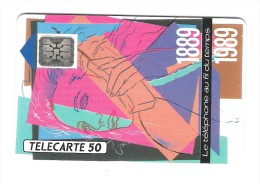 Télécarte  F 92 A, Téléphone Au Fil Du Temps, 50 U , Cote  3 €, 1989, 375 000  Ex - 1989
