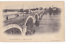 LES PONTS-DE-CE. -  Pont Sur La Loire. Le Tramway. Belle Carte - Les Ponts De Ce