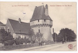 LES PONTS-DE-CE. -  Ancien Château Du Roi René. Belle Carte - Les Ponts De Ce