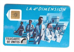 Télécarte  F 38, LA  4 è DIMENSION, 50 U , Cote  5 €, 1989, 400 000  Ex - 1989