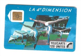 Télécarte  F 39, LA  4 è DIMENSION, 120 U , Cote  8 €, 1989, 200 000  Ex - 1989