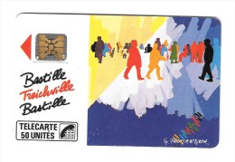 Télécarte  F 5,FROMANGER  Bastille 2 T à Montessuy, 120 U , Cote  3 €, 1989, 392 000  Ex - 1989