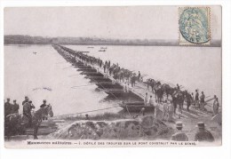 ANGERS - Militaria. Déflé Des Troupes Sur Le Pont Construit Par Le 9 ème  Régiment Du Génie. - Angers