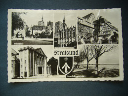 Germany: STRALSUND - Kniepertor. Rathaus. Museum. Theater. Ernst-Thälmann-Ufer - Unused 1960s Small Format - Stralsund