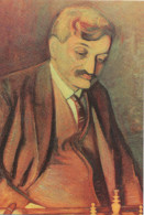 CHESS  SPORT  EMANUEL LASKER  WORLD CHESS CHAMPION  PAINTING - OLD POSTCARD - Ajedrez