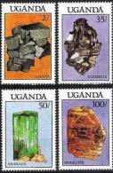 OUGANDA Mineraux, Mines,Yvert N° 486/93 ** MNH, (2 SCANS) - Mineralien