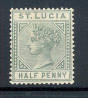 ST LUCIA, 1882 ½d (die I) Very Fine MM, SG31, Cat £15 - St.Lucia (...-1978)