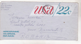 USA Aerogramme - Circulated 1978 To Romania - 1961-80