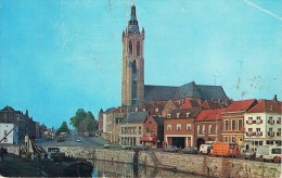 ROERMOND - H. Chirstotoruskathedraal - Animation : Autos, Camion Et Péniche - Petit Format, Circulé, 2 Scans - Roermond