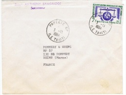 COL-L38 - POLYNESIE N° 25 Sur Lettre Pour Reims 1964 - Covers & Documents